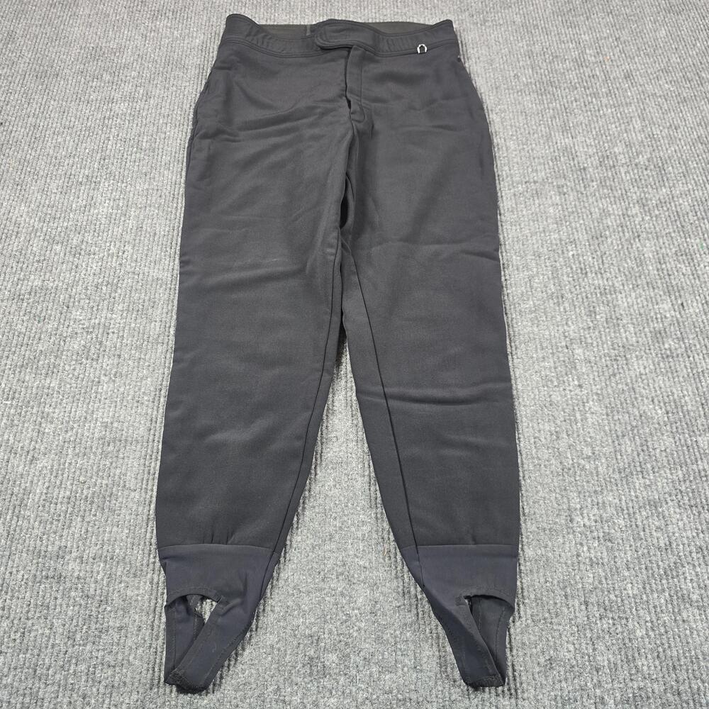 Schoeller WB-400 Snow Pants Womens 14 Black Softshell Stirrup Ski Stretch USA